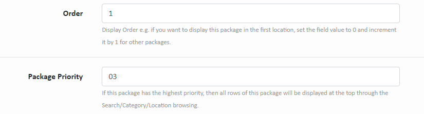 Package Priorities